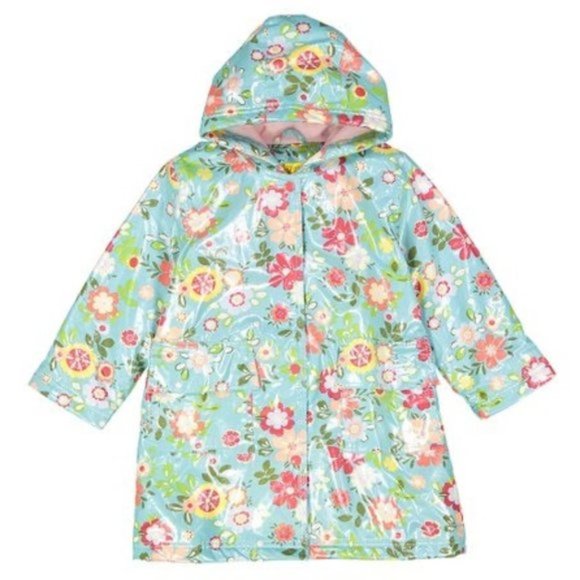 Pluie Pluie Other - Pluie Pluie Floral Fleece Lined Rain Coat